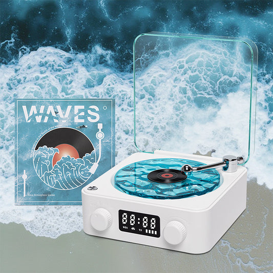 Tourne-disque vinyle Bluetooth rétro Waves