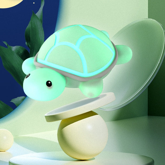 Squishy Silicone Cute Turtle LED Night Light - Perfect Gift for Kids and Girls