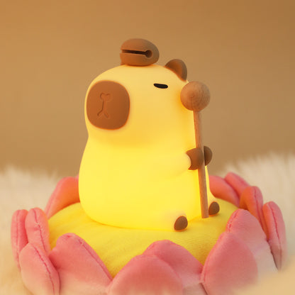 Squishy Silicone Capybara 2024 Night Light - Perfect Gift for Kids and Girls