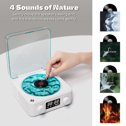 Limited-Time Offer Premium Waves Retro Bluetooth Vinyl Record Player 🎁