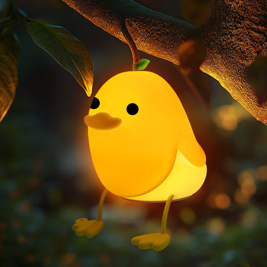 MeWaii Mango Duck Night Light LED Squishy Silicone Tap Lamp Best Gift for Baby and Girl