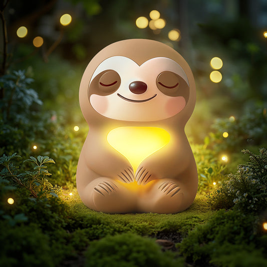 Squishy Silicone Healing Sloth LED Night Light - Perfect Gift for Kids and Girls