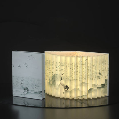 Oriental  Foldable LED Book Lamp Lights For Home Decor and Gifts