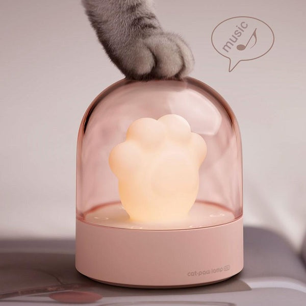 Adorable Cat Paw LED Night Light & Music Box- Perfect Gift for Kids and Girls