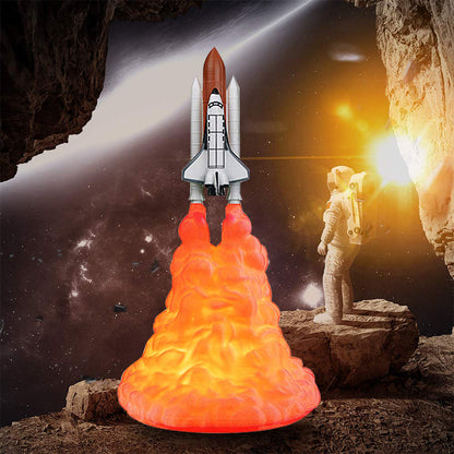 Space Adventure Night Lights - Rocket & Astronaut LED Lamps