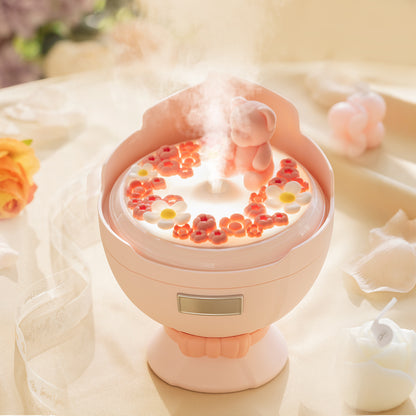 Bouquet Night Light Humidifier Portable Cute - Perfect Gift for Kids and Girls