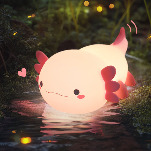 Axolotl Veilleuse Cadeau de guérison mignon