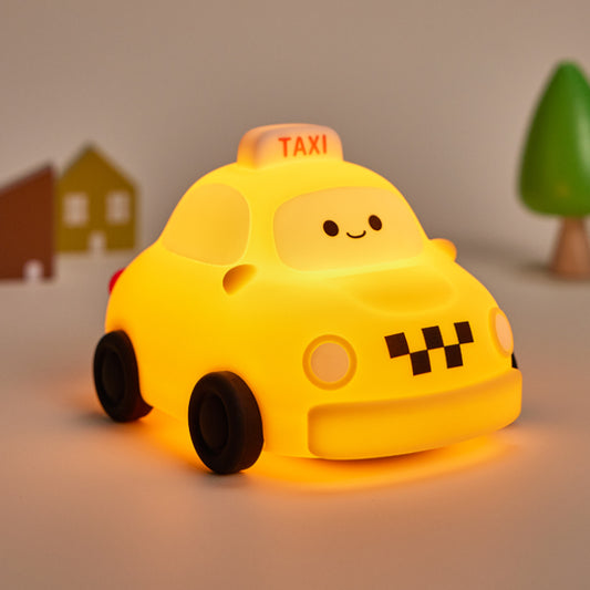 Squishy Silicone Taxi LED Night Light - Perfect Gift for Kids and Girls