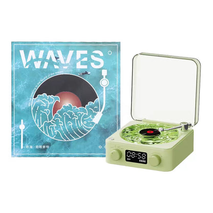 Waves Retro Bluetooth Vinyl Record Player