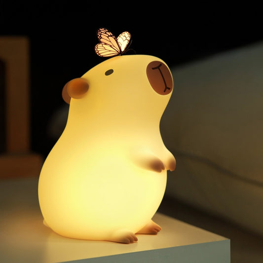 Veilleuse LED en silicone souple en forme de Capybara - Cadeau idéal pour les enfants et les filles