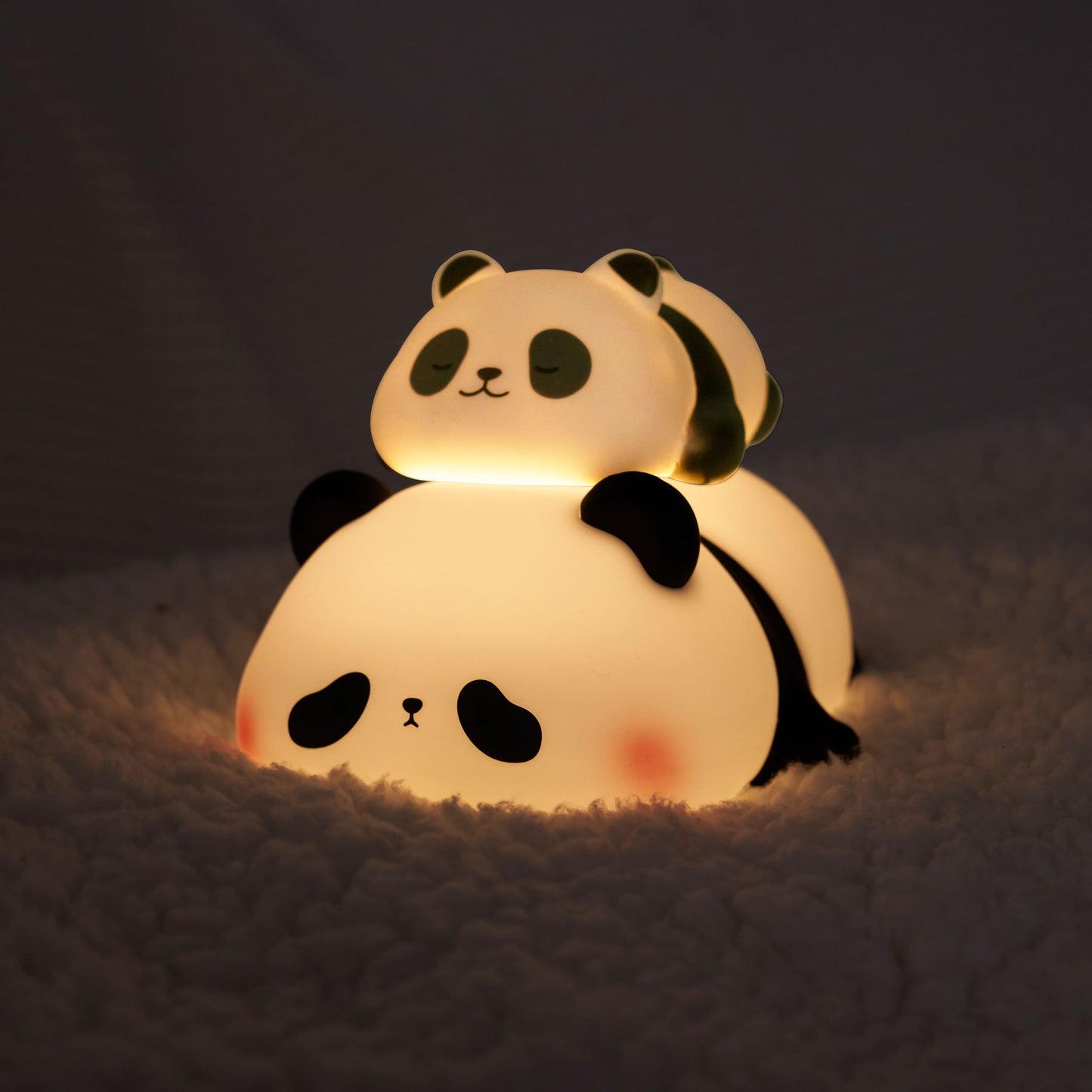 Cute Panda Night Light LED Squishy Tap Lamp Best Gift for Baby and Girl