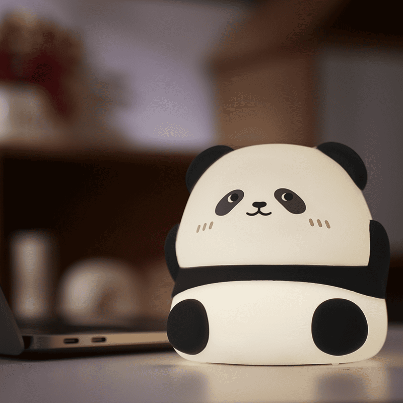 Squishy Silicone Kawaii Panda LED Night Light - Perfect Gifts