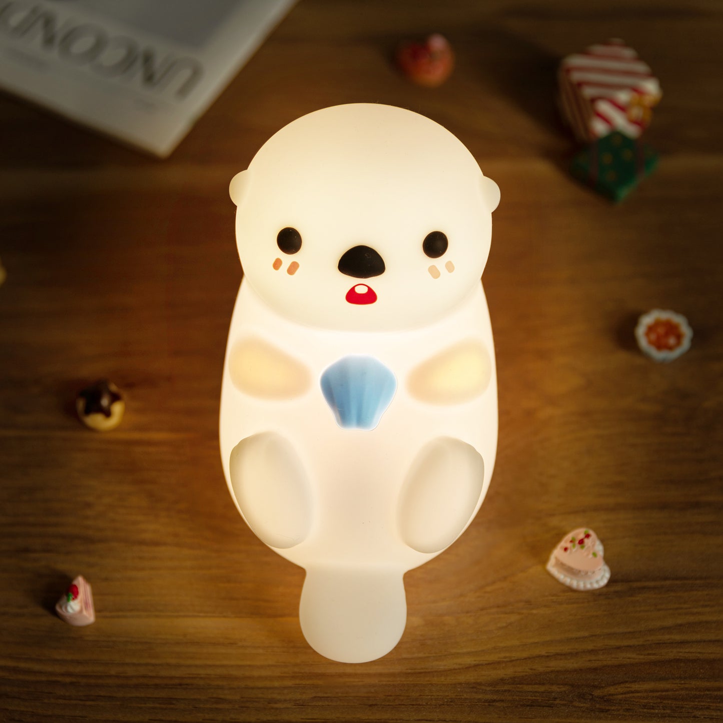 MeWaii® Otter Squishy Silicon LED Night Light - Tap Lamp, Best Gift for Kids and Girls