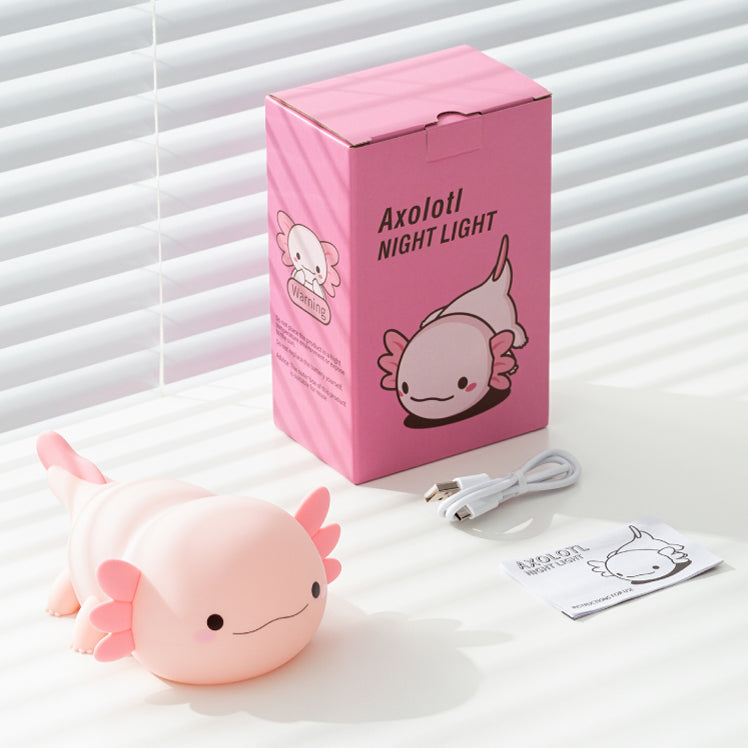 Axolotl Veilleuse Cadeau de guérison mignon