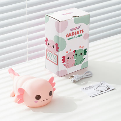 MeWaii® 2025 Limitierte Version Axolotl Squish Nachtlicht – Perfektes Geschenk für Kinder und Mädchen