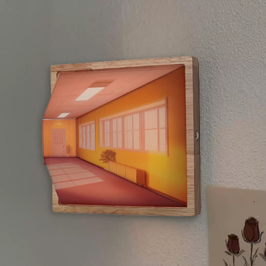 Lampe murale et veilleuse à illusion d'optique 3D sans lunettes