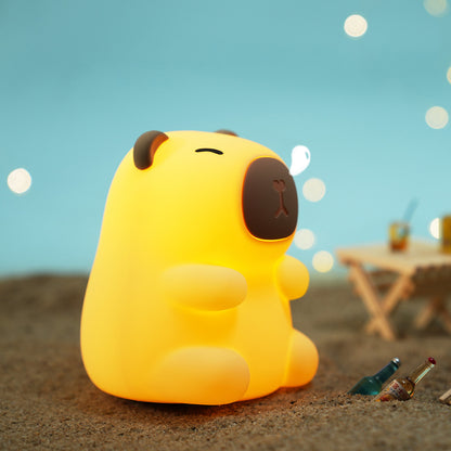 Capybara Tap Tap Lampe de nuit LED Meilleur cadeau pour bébé et filles