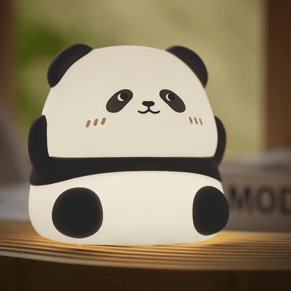 Cute Panda Night Light LED Squishy Tap Lamp Best Gift for Baby and Girl