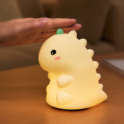 Veilleuse LED en silicone souple en forme de dinosaure - Cadeau idéal pour les enfants et les filles