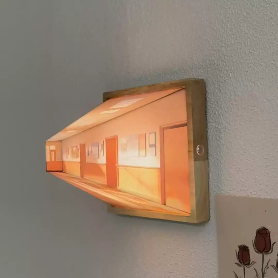 Lampe murale et veilleuse à illusion d'optique 3D sans lunettes