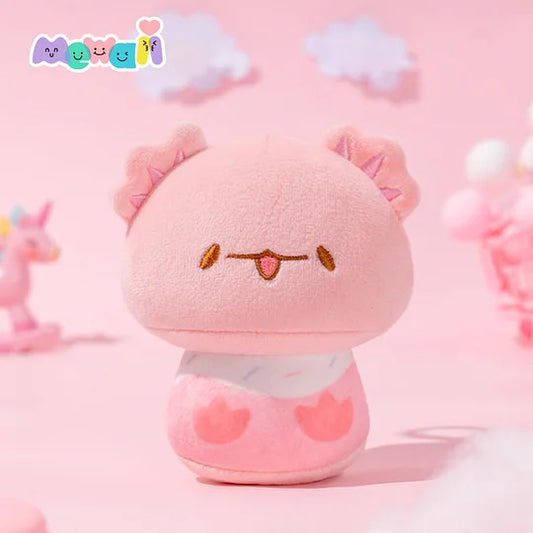 MeWaii® Axolotl Mushroom 4" Stuffed Kawaii Plush Pillow Squish Toy