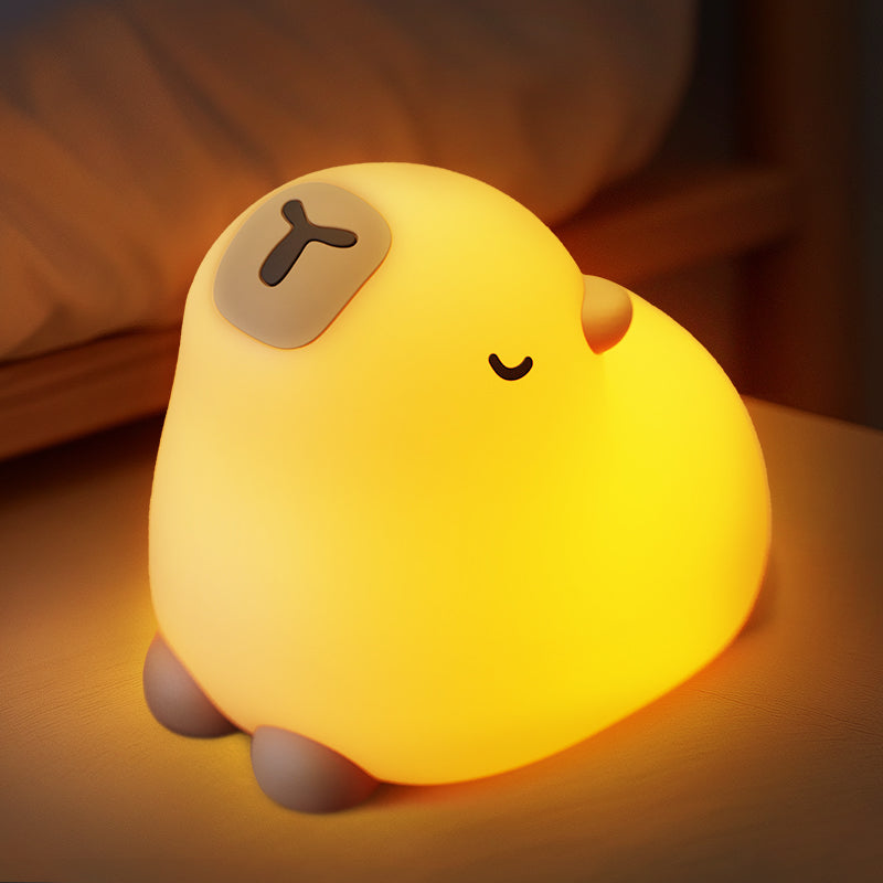 Veilleuse LED en silicone souple en forme de Capybara - Cadeau idéal pour les enfants et les filles