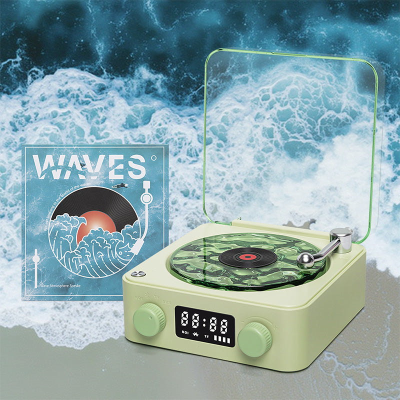 Waves Retro Bluetooth-Plattenspieler