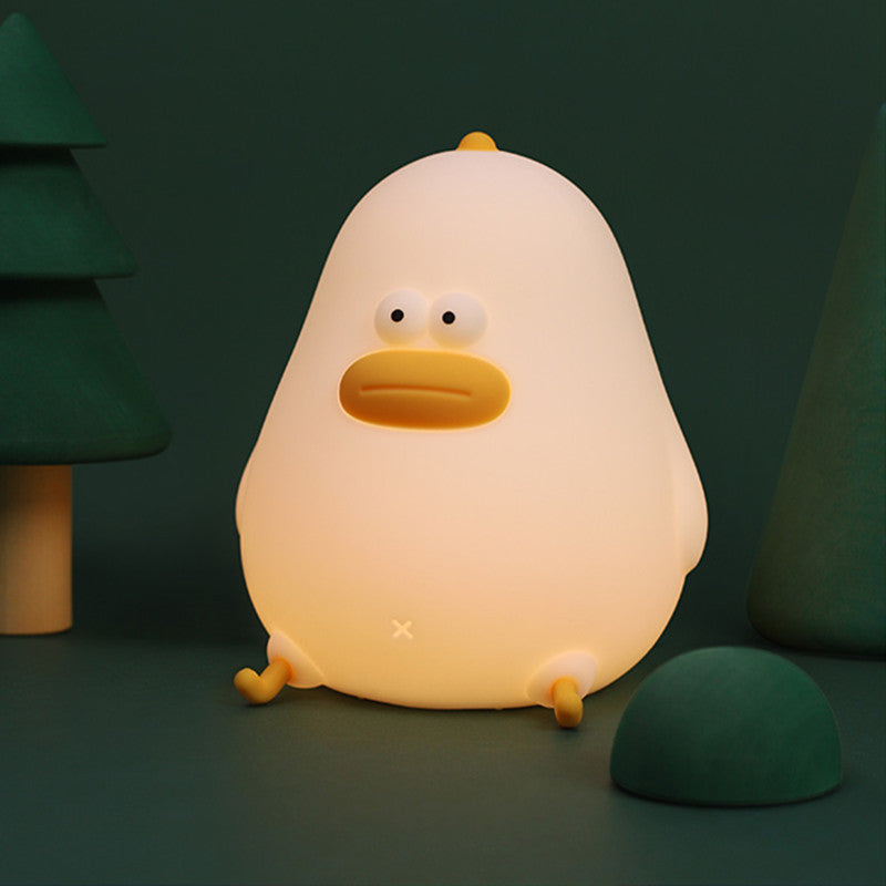 Squishy Silicone Chubby Chick LED Night Light - Perfect Gift for Kids and Girls