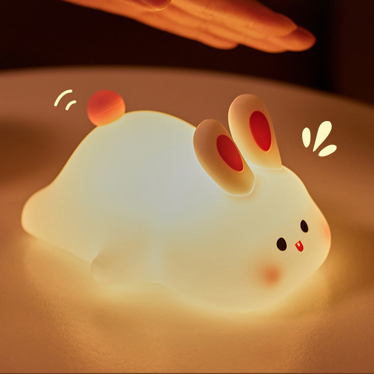 Lampe de nuit LED Tap Tap en forme de lapin mignon