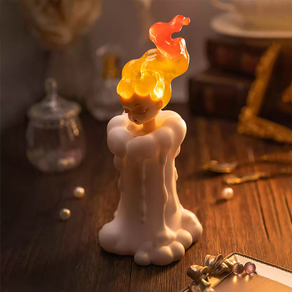 Squishy Silicone Candle Fairy LED Night Light - Perfect Gift for Kids and Girls