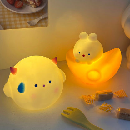 Squishy Silicone Cute Devil LED Lamp - Perfect Gift for Kids and Girls