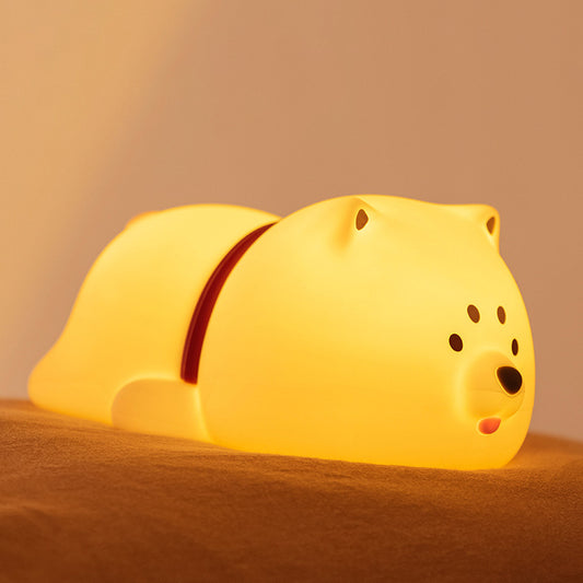 Squishy Silicone Pappy Puppy LED Night Light - Perfect Gifts