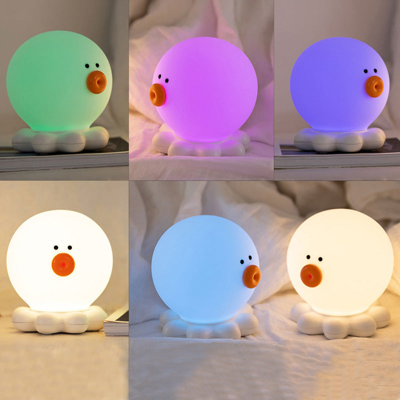 Squishy Silicone Octopus LED Night Light - Perfect Gift for Kids and Girls