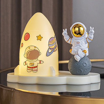 Space Adventure Night Lights - Rocket & Astronaut LED Lamps