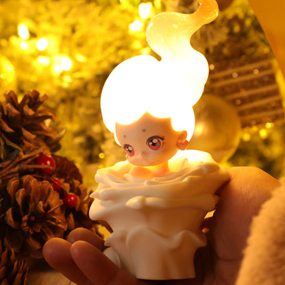 Squishy Silicone Candle Fairy LED Night Light - Perfect Gift for Kids and Girls