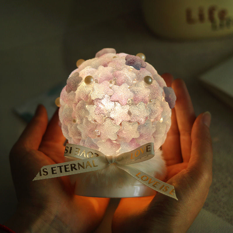 Creative DIY Handmade Gift Star Rose Night Light Material Package