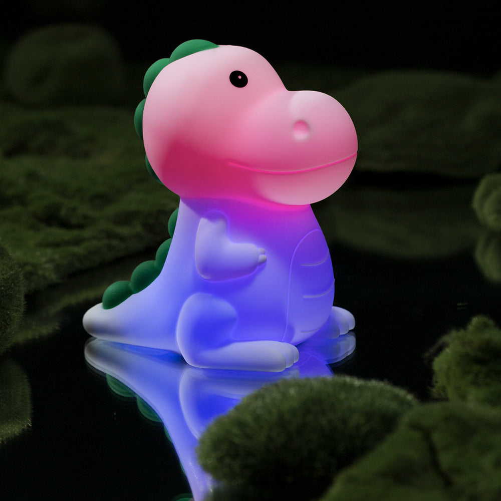 Veilleuse LED en silicone souple en forme de dinosaure - Cadeau idéal pour les enfants et les filles