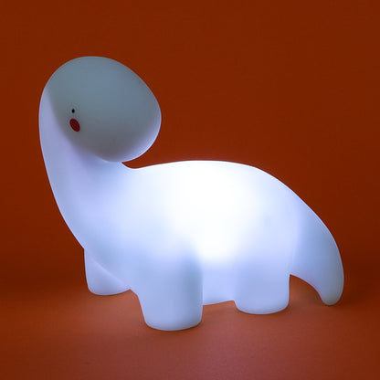 Veilleuse LED en silicone souple en forme de dinosaure à cou tordu - Cadeau idéal pour les enfants et les filles