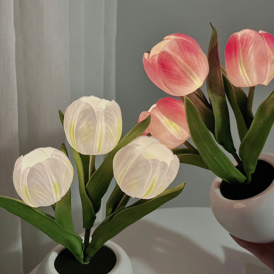 Tulip Flower LED Night Light - Perfect Gift for Kids and Girls