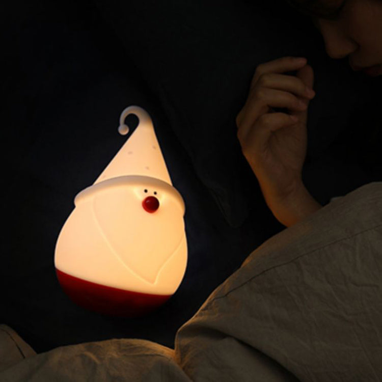 Squishy Silicone Santa LED Night Light - Perfect Gift for Kids and Girls