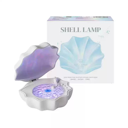 Shell Lamp Waves Retro Bluetooth Record Player LED Night Light - Perfect Gift for Kids and Girls