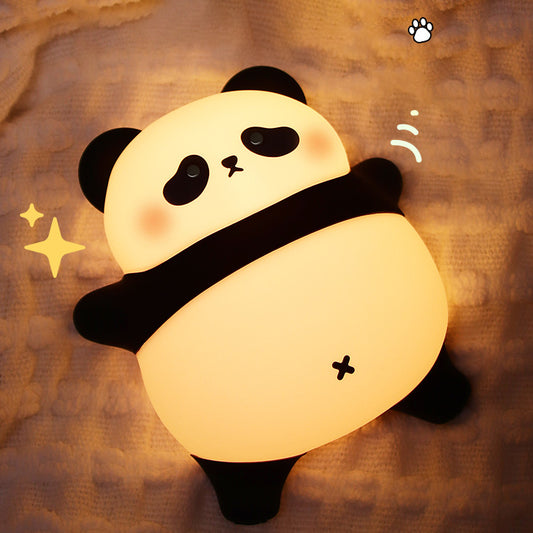 Lying Lazy Panda Night Light LED Tap Lamp Best Gift for Baby and Girl