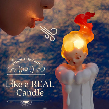 Squishy Silicone Candle Fairy LED Night Light - Perfect Gift for Kids and Girls