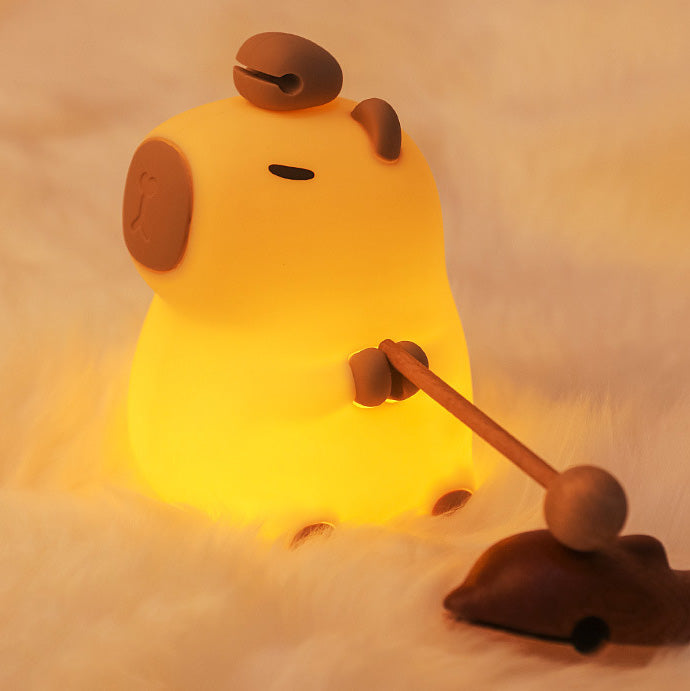 Capybara Tap Tap Lampe de nuit LED Meilleur cadeau pour bébé et filles