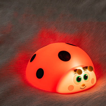 Squishy Silicone Ladybug LED Night Light - Perfect Gift for Kids and Girls