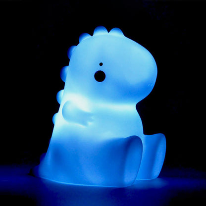 Veilleuse LED en silicone souple en forme de bébé dinosaure - Cadeau idéal pour les enfants et les filles