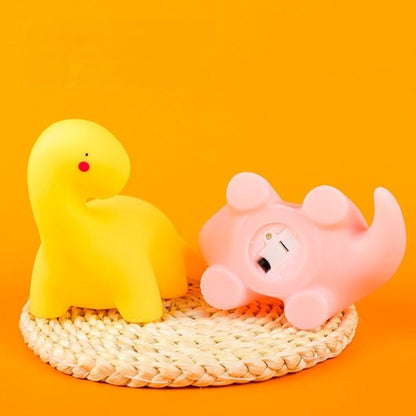 Veilleuse LED en silicone souple en forme de dinosaure à cou tordu - Cadeau idéal pour les enfants et les filles