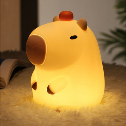 Capybara Tap Tap Lampe de nuit LED Meilleur cadeau pour bébé et filles