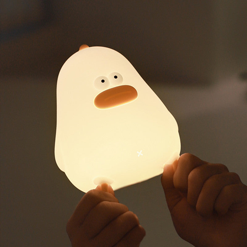 Squishy Silicone Chubby Chick LED Night Light - Perfect Gift for Kids and Girls