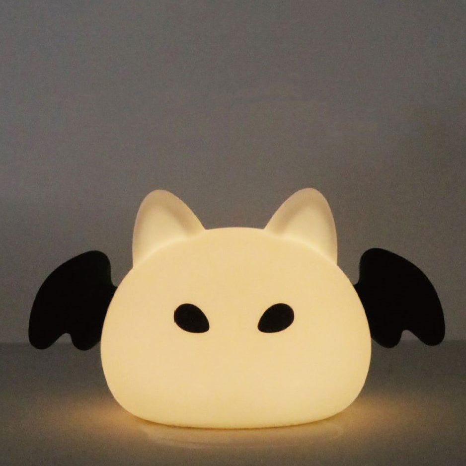 Squishy Silicone Kawaii Bat LED Night Light - Perfect Gift for Kids and Girls